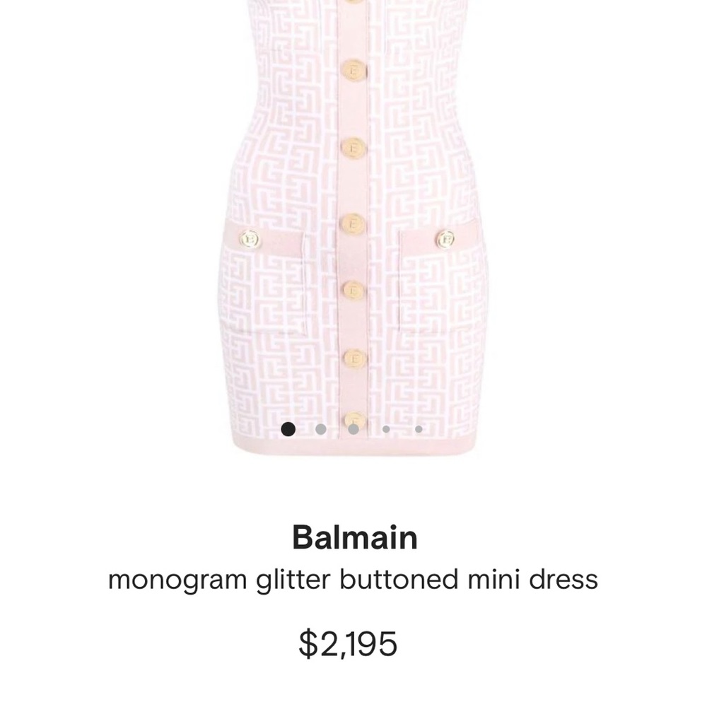 Balmain monogram dress